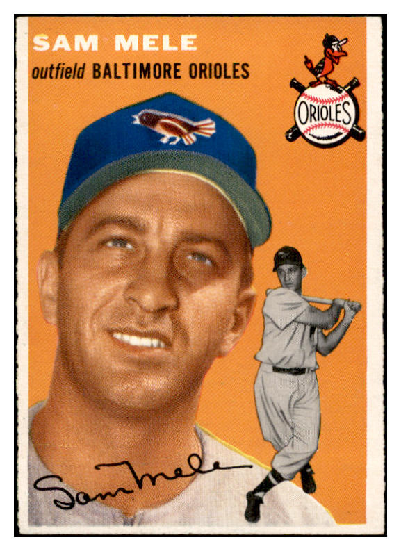 1954 Topps Baseball #240 Sam Mele Orioles EX-MT 535048
