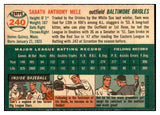 1954 Topps Baseball #240 Sam Mele Orioles EX-MT 535048