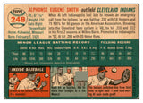 1954 Topps Baseball #248 Al Smith Indians EX-MT 535053