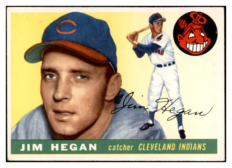 1955 Topps Baseball #007 Jim Hegan Indians EX-MT 535055