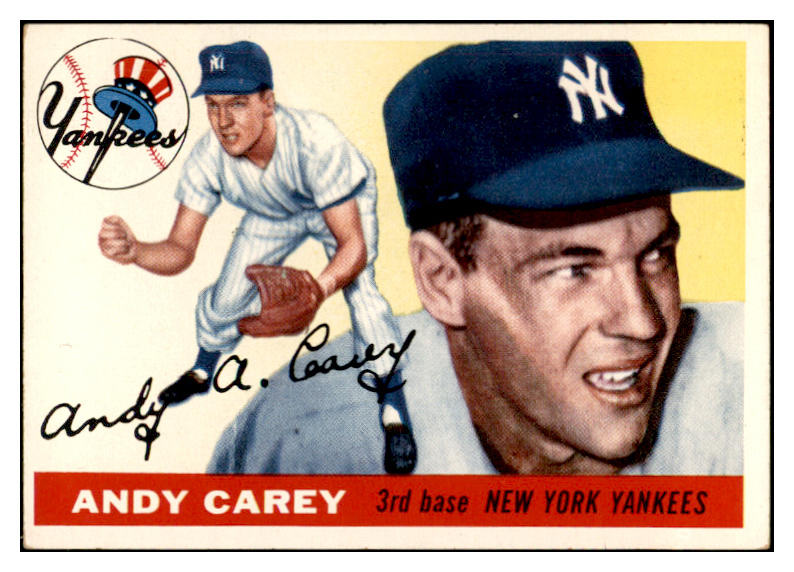 1955 Topps Baseball #020 Andy Carey Yankees EX-MT 535056