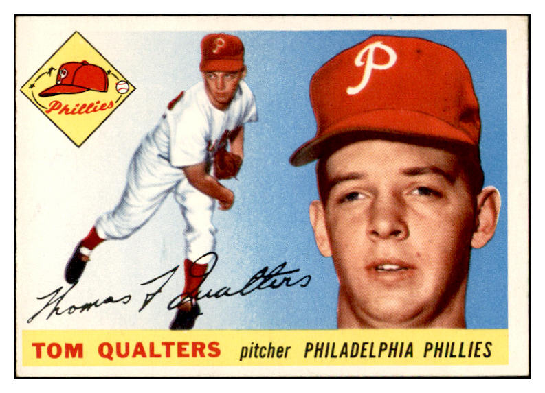 1955 Topps Baseball #033 Tom Qualters Phillies EX-MT 535058