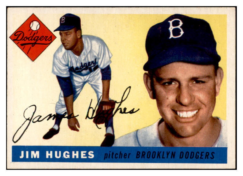 1955 Topps Baseball #051 Jim Hughes Dodgers EX-MT 535060