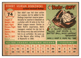 1955 Topps Baseball #074 Bob Borkowski Reds EX-MT 535061