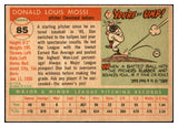 1955 Topps Baseball #085 Don Mossi Indians EX-MT 535062