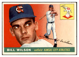 1955 Topps Baseball #086 Bill Wilson A's EX-MT 535063