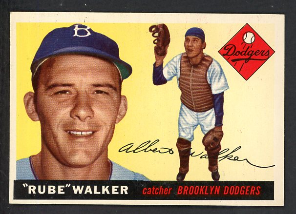 1955 Topps Baseball #108 Rube Walker Dodgers EX-MT 535067