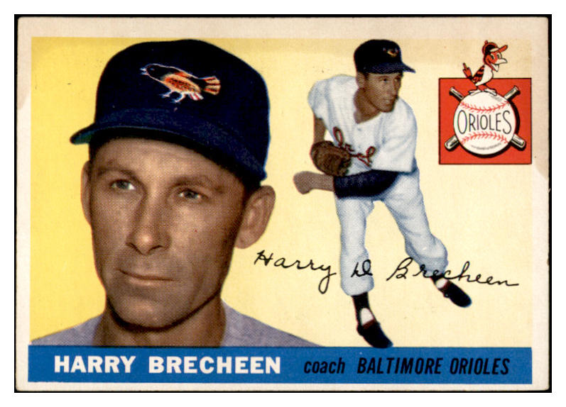 1955 Topps Baseball #113 Harry Brecheen Orioles EX-MT 535068