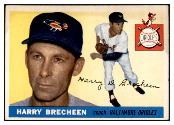 1955 Topps Baseball #113 Harry Brecheen Orioles EX-MT 535068
