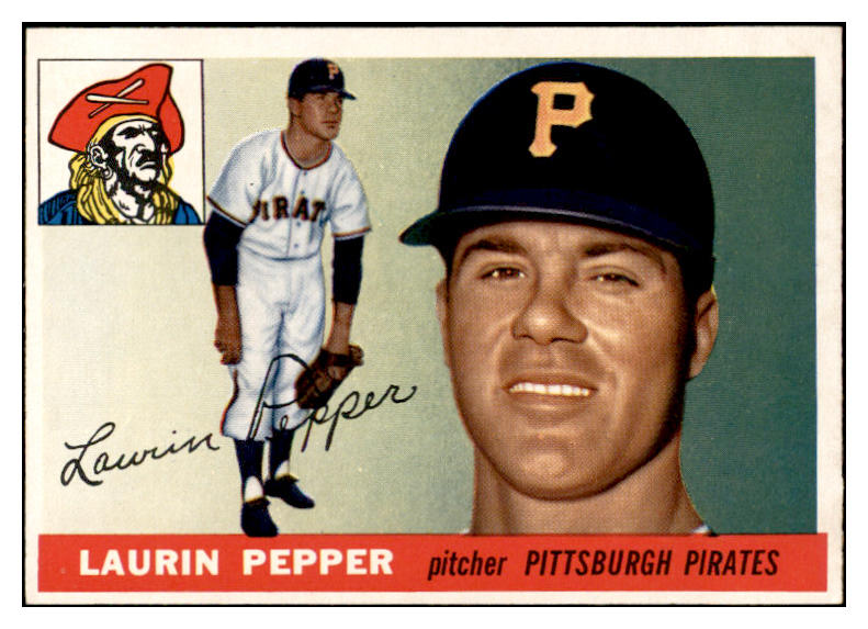 1955 Topps Baseball #147 Laurin Pepper Pirates EX-MT 535069