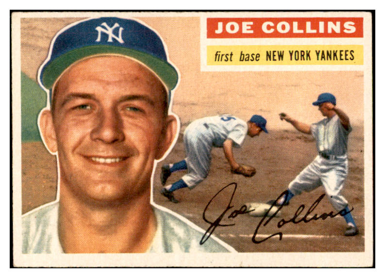 1956 Topps Baseball #021 Joe Collins Yankees EX-MT White 535079