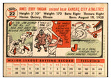 1956 Topps Baseball #022 Jim Finigan A's EX-MT White 535080