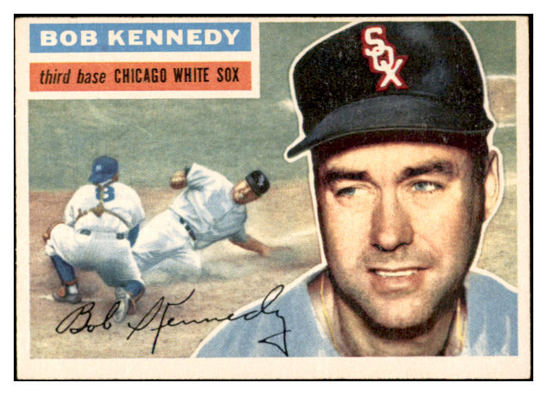 1956 Topps Baseball #038 Bob Kennedy White Sox EX-MT White 535086