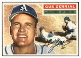 1956 Topps Baseball #045 Gus Zernial A's EX-MT White 535090