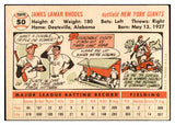1956 Topps Baseball #050 Dusty Rhodes Giants EX-MT White 535094