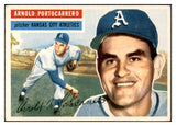 1956 Topps Baseball #053 Arnie Portocarrero A's EX-MT White 535096