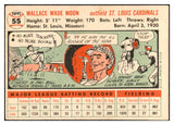 1956 Topps Baseball #055 Wally Moon Cardinals EX-MT White 535098