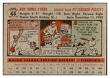 1956 Topps Baseball #065 Johnny O'Brien Pirates EX-MT Gray 535103