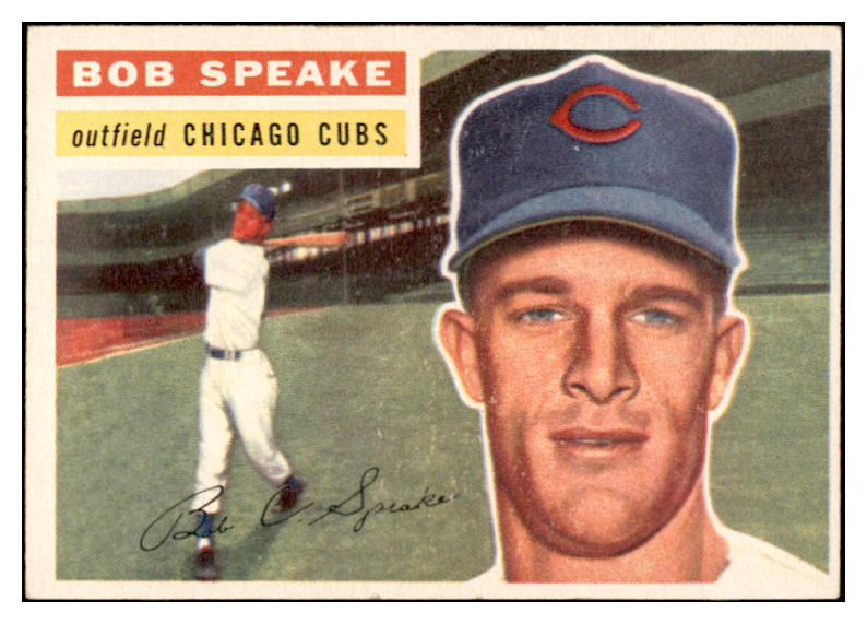 1956 Topps Baseball #066 Bob Speake Cubs EX-MT White 535104