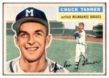 1956 Topps Baseball #069 Chuck Tanner Braves EX-MT Gray 535107
