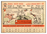 1956 Topps Baseball #070 Jim Rivera White Sox EX-MT White 535108