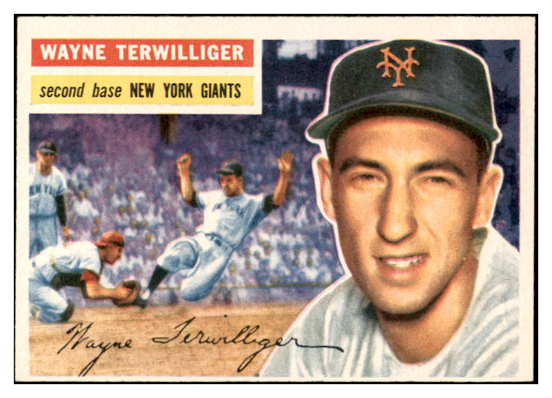 1956 Topps Baseball #073 Wayne Terwilliger Giants EX-MT White 535109