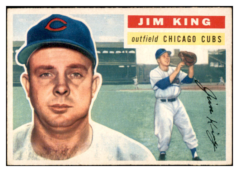 1956 Topps Baseball #074 Jim King Cubs EX-MT Gray 535110