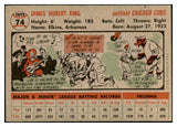 1956 Topps Baseball #074 Jim King Cubs EX-MT Gray 535110