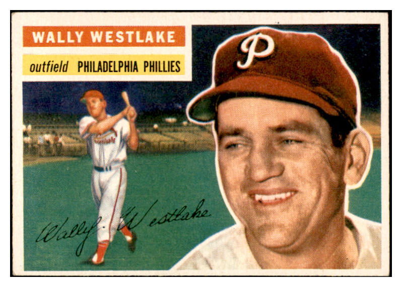 1956 Topps Baseball #081 Wally Westlake Phillies EX-MT White 535115