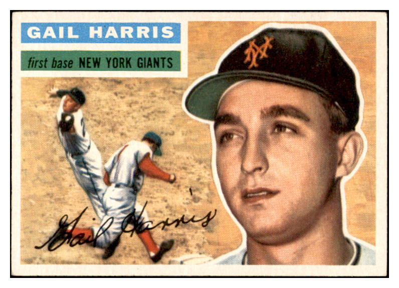 1956 Topps Baseball #091 Gail Harris Giants EX-MT White 535123