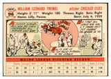 1956 Topps Baseball #096 Bill Tremel Cubs EX-MT White 535127