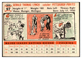 1956 Topps Baseball #097 Jerry Lynch Pirates EX-MT White 535128