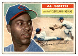1956 Topps Baseball #105 Al Smith Indians EX-MT Gray 535134