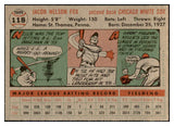 1956 Topps Baseball #118 Nellie Fox White Sox EX-MT Gray 535143