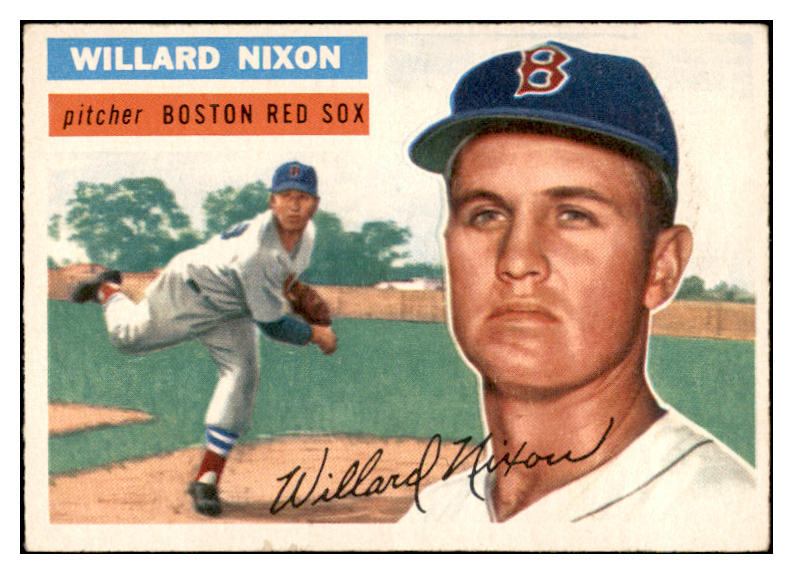 1956 Topps Baseball #122 Willard Nixon Red Sox EX-MT Gray 535145