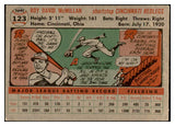 1956 Topps Baseball #123 Roy McMillan Reds EX-MT Gray 535147