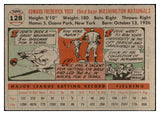 1956 Topps Baseball #128 Eddie Yost Senators EX-MT Gray 535154