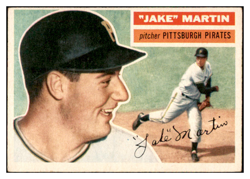 1956 Topps Baseball #129 Paul Martin Pirates EX-MT Gray 535155