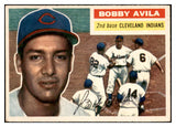 1956 Topps Baseball #132 Bobby Avila Indians EX-MT Gray 535158
