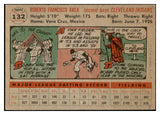 1956 Topps Baseball #132 Bobby Avila Indians EX-MT Gray 535158