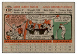 1956 Topps Baseball #137 Al Silvera Reds EX-MT Gray 535162