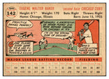 1956 Topps Baseball #142 Gene Baker Cubs EX-MT White 535167