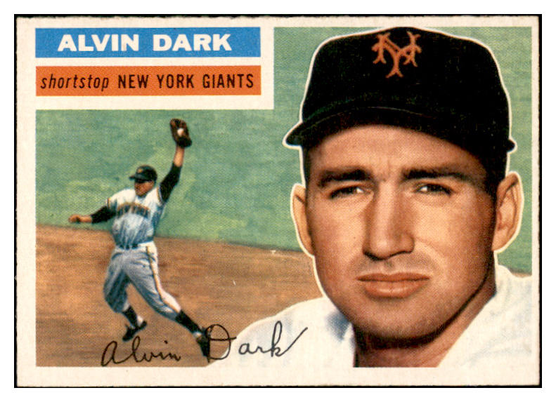 1956 Topps Baseball #148 Alvin Dark Giants EX-MT Gray 535171
