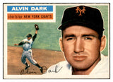 1956 Topps Baseball #148 Alvin Dark Giants EX-MT Gray 535171