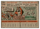 1956 Topps Baseball #148 Alvin Dark Giants EX-MT Gray 535171