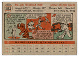 1956 Topps Baseball #152 Billy Hoeft Tigers EX-MT Gray 535174