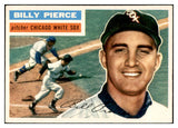 1956 Topps Baseball #160 Billy Pierce White Sox EX-MT Gray 535181