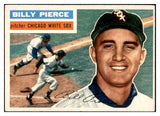 1956 Topps Baseball #160 Billy Pierce White Sox EX-MT Gray 535182