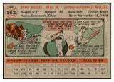 1956 Topps Baseball #162 Gus Bell Reds EX-MT Gray 535185