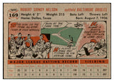 1956 Topps Baseball #169 Bob Nelson Orioles EX-MT Gray 535192